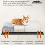 Dog Bed Plush  Large Grey Image 5