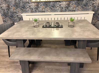 Dining table and benches