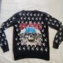 Vintage Y2K Siren Mall Goth Cherry Skull Sequin Cardigan Image 3