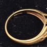 Vintage 9ct  yellow gold garnet ring Image 4