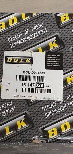 Bolk BMW Rear Brake Discs 294mm BOL-D011531 New 16 147 029 80