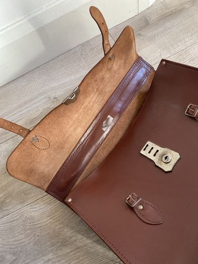 Leather case Bag Brown Leather Document Case vintage Original