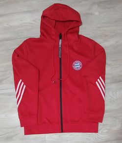 Bayern Munich Full-Zip Hooded Track Jacket - Red