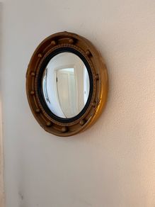 Antique convex mirror