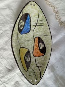 mid century dish, west german pottery