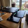 Duronic Sit-Stand Desk Converter - Height Adjustable Workstation Image 4