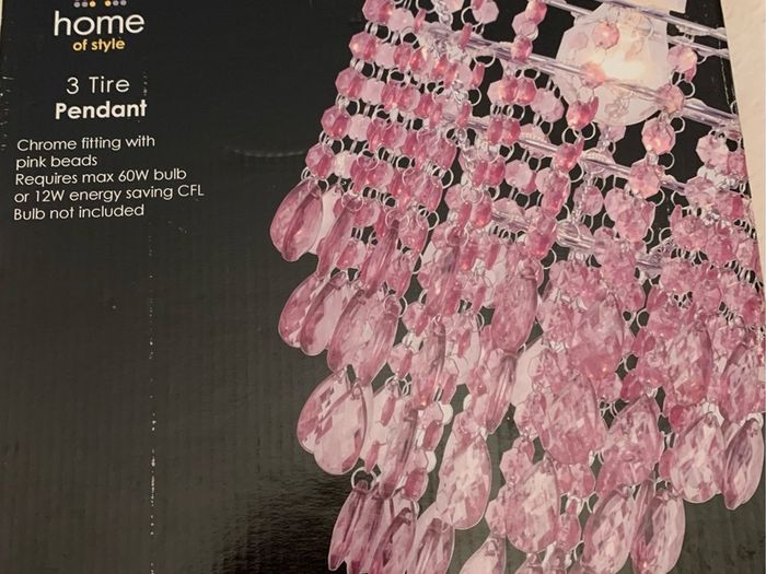 crystal light fitting still in box