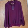 Kate & Pippa Plum Blouse. S-XL 16.  B.N.W.T. Image 2