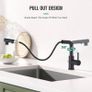 Kitchen Tap with 3 Function Sprayer, Pull Out Kitchen Mixer Tap, 360 Swivel Kitchen Sink Tap, Single Handle Sink Tap for Bathroom or Kitchen, Matt Black Image 4