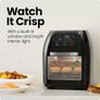 5 in 1 Air Fryer Oven with Rotisserie, 10L 1800W, 17 Presets Air Fry, Dehydrator, Roast, Bake, Family Size Large Air Fryer with Auto Shutoff and View Window, Black Image 7