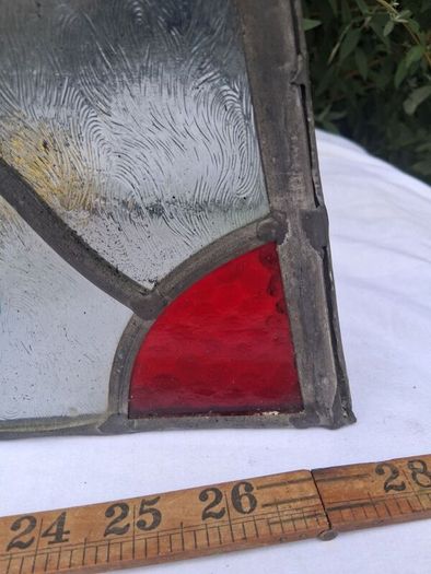 1920's Stained Glass Lamp/Porch Shade