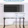 Height Adjustable Electric Standing Desk Frame Two-Stage with Heavy Duty Steel Stand up Desk Computer Desk with Automatic Memory Smart Pannel AVAILABLE IN BLACK/WHITE (FREE POSTAGE) Image 7