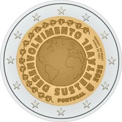 Portugal 2 Euro Commemorative Coin 2025 - Sustainable Development. Uncirculated.