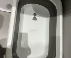 Foldable Baby Bath with Newborn Support White/Grey