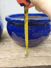 Large ceramic garden pots