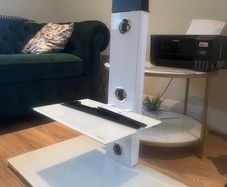 TV stand with tempered glass