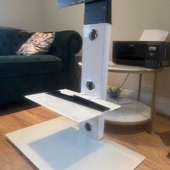 TV stand with tempered glass
