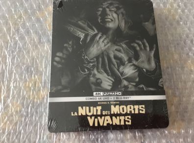 Night of the Living Dead 4K UHD  1968 Orignal Movie Steelbook Sealed  3 Disc Set  Black +White