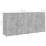 Sideboard Concerte Grey 160x36x75 cm Chipboard Image 9