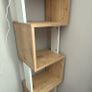 Tall Wooden Shelving Unit Image 2
