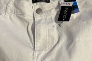 White Slim Crop Jeans