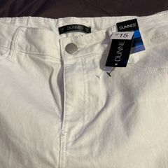 White Slim Crop Jeans