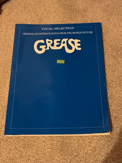 Vintage Grease Motion Picture Vocal Selections Sheet Music (Chappell Music)