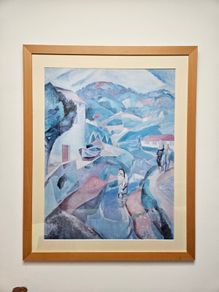 Daniel Vaquez Diaz print with oak frame
