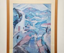 Daniel Vaquez Diaz print with oak frame