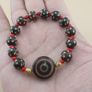 Vintage Himalayan Tibetan Circle Eye Circle Shape Agate & Beads Bracelet Image 6