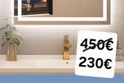 LED Bathroom Mirror 60x80cm Bluetooth Speakers
