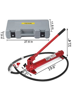 Porta Power Hydraulic Jack Kit 10 Ton Sheet Metal Correction Automotive Frame Shape Repair Separation Jack Tools