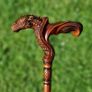 Unique Handmade Walking Stick, Dragon Handle, Never Used Image 3