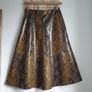 Zara Snake Print Faux Leather Skirt Size S Image 3