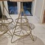 4 x wooden kitchen stools Image 2