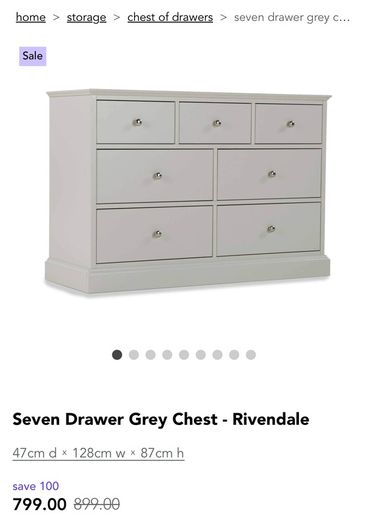 Chest of drawers - 7 drawer, Rivendale
