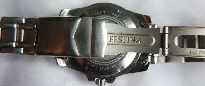 Men's Festina Chronograph Quartz Watch 100M/330FT Multifunction 16059 Watch-Festina Wristwatch Quartz Analog