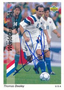 Thomas Dooley Upper Deck autograph card