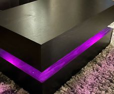 Black LED Coffee Table