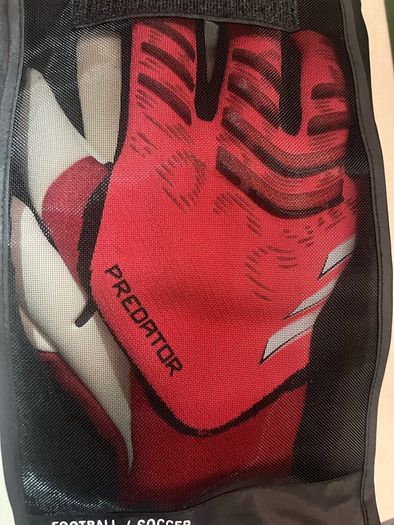 Adidas predator goalkeeper gloves pro fingersave football soccer size 9