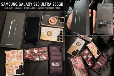 570 euro ,Samsung Galaxy S25 Ultra 256GB Like New  5 Cases