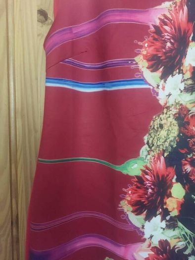 J and J red floral dress (free post)