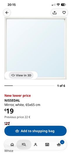 White IKEA mirror