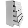 Storage Cabinet Chipboard 71x35x106 cm White Image 5