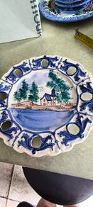 Beautiful Portogaise ceramic wall hanging plate.