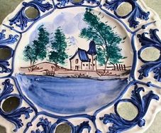 Beautiful Portogaise ceramic wall hanging plate.