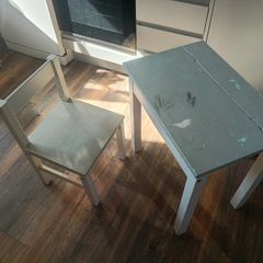 Child's table and chair