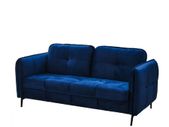 BRAND NEW velvet sofa Living Room Lounge Sofa Couch Armrest Corner Sofa Woven blue