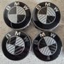 BMW Carbon Fibre Centre 56mm Caps (Black) Free Post Image 2