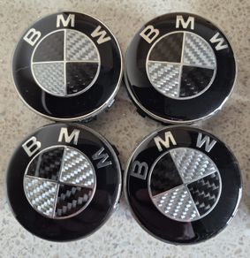 BMW Carbon Fibre Centre 56mm Caps (Black) Free Post
